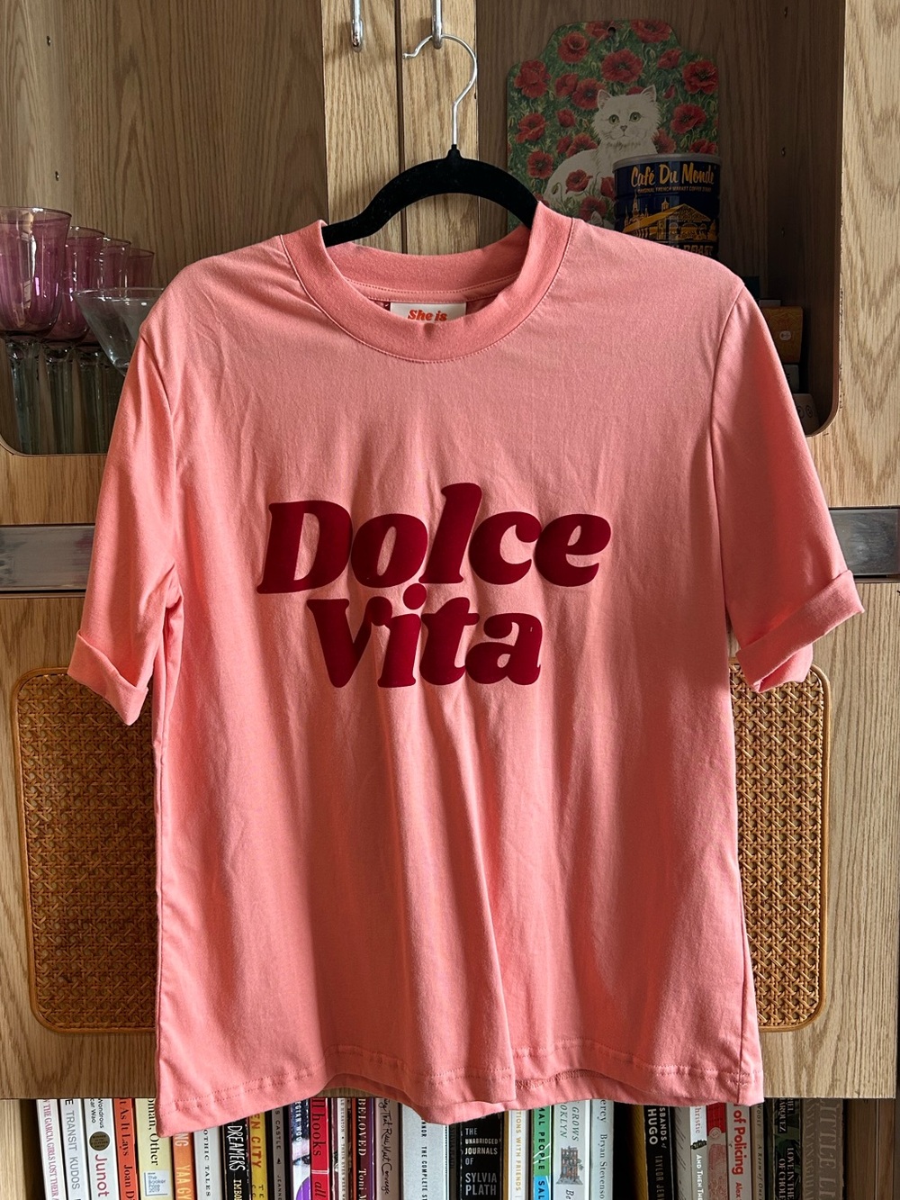 Dolce Vita Pink Short-Sleeve Logo Tee